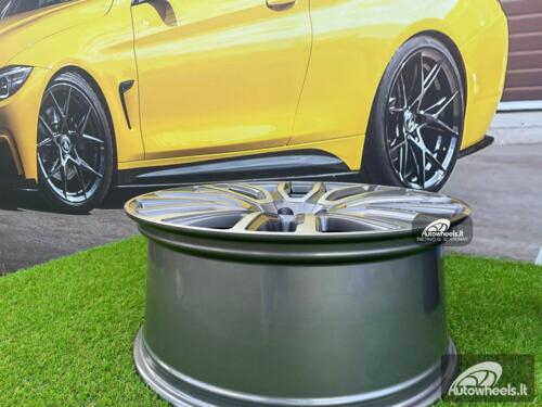 Ratlankis Land Rover Project Kahn style 22X9.5J 5X120 ET40 72.56 Grey with Diamond Cut Face