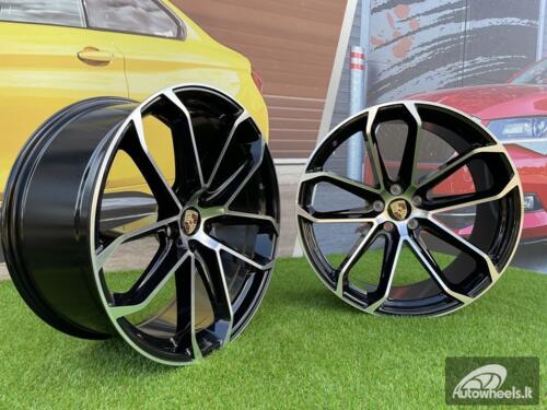 Ratlankis Gambit Porsche Macan style 21X9.5J 5X112 ET26 66.5 Black with Diamond Cut Face