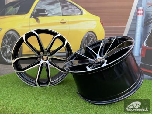 Ratlankis Gambit Porsche Macan style 21X9.5J 5X112 ET26 66.5 Black with Diamond Cut Face