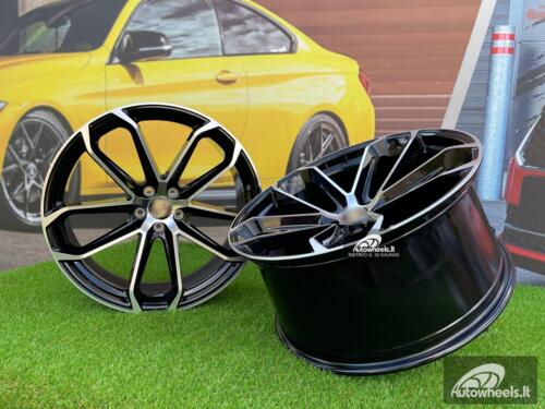 Ratlankis Gambit Porsche Macan style 21X10J 5X112 ET19 66.5 Black with Diamond Cut Face