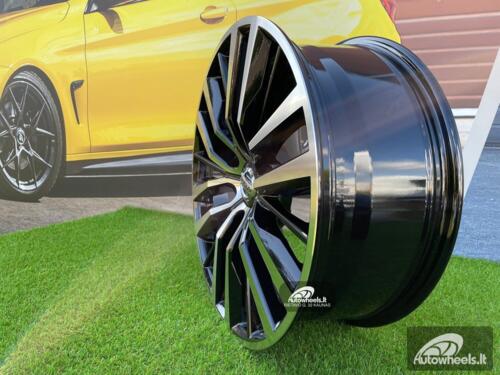 Ratlankis Destin Nissan Titan / Patrol styling 20X8J 6X139.7 ET35 77.8 Black with Diamond Cut Face