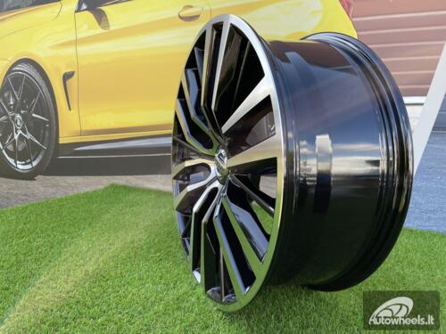 Ratlankis Destin Nissan Titan / Patrol styling 20X8J 6X139.7 ET35 77.8 Black with Diamond Cut Face