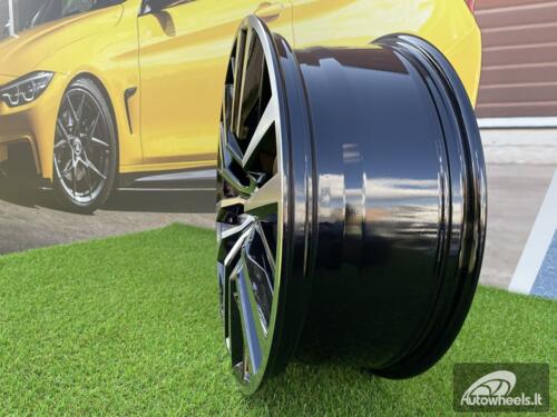 Ratlankis Destin Nissan Titan / Patrol styling 20X8J 6X139.7 ET35 77.8 Black with Diamond Cut Face