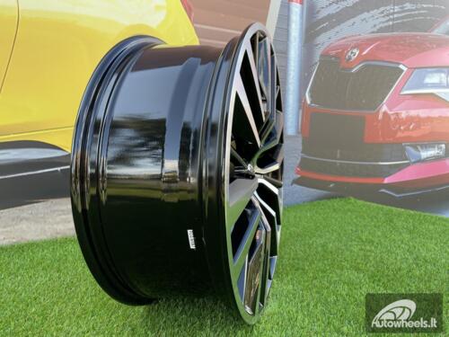 Ratlankis Destin Nissan Titan / Patrol styling | R20X8J 6X139.7 ET35 77.8 Black with Diamond Cut Face