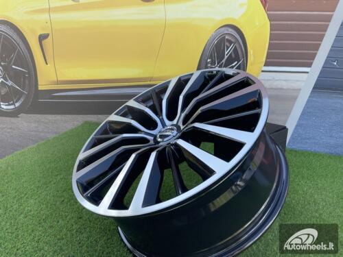 Ratlankis Destin Nissan Titan / Patrol styling | R20X8J 6X139.7 ET35 77.8 Black with Diamond Cut Face