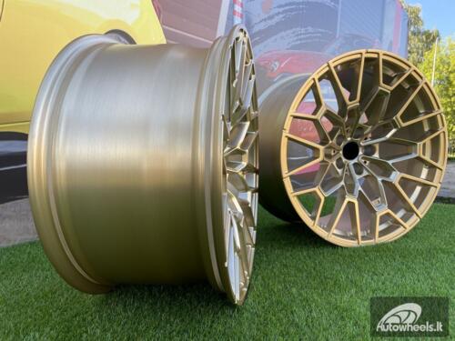 Ratlankis Forged BMW CSL 827M Style 19X10J 5X112 ET15 66.5 Frozen Gold