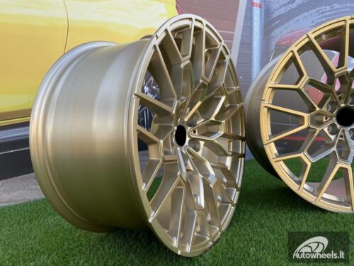 Ratlankis Forged BMW CSL 827M Style 19X10J 5X112 ET15 66.5 Frozen Gold