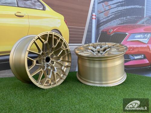 Ratlankis Forged BMW CSL 827M Style 19X10J 5X112 ET15 66.5 Frozen Gold