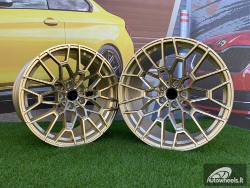 Ratlankis Forged BMW CSL 827M Style 20X11J 5X112 ET15 66.5 Frozen Gold