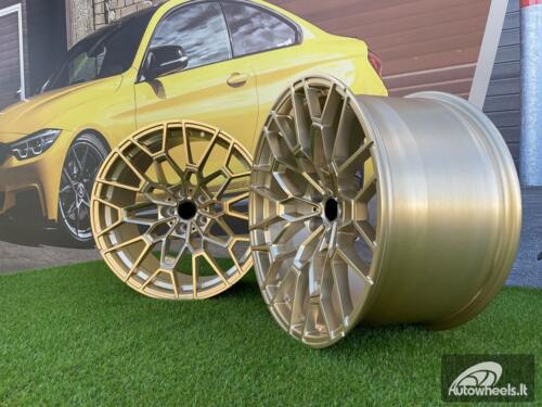 Ratlankis Forged BMW CSL 827M Style 20X11J 5X112 ET15 66.5 Frozen Gold