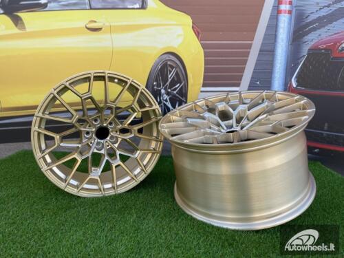 Ratlankis Forged BMW CSL 827M Style 20X11J 5X112 ET15 66.5 Frozen Gold