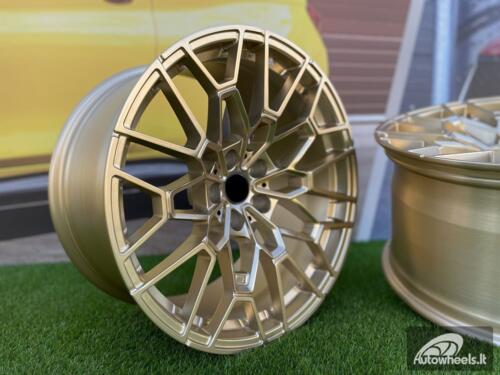 Ratlankis Forged BMW CSL 827M Style 20X11J 5X112 ET15 66.5 Frozen Gold