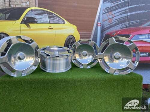 Ratlankis Forged E/S Class Maybach monoblock style 21X9J 5X112 ET34 66.6 Silver with Polished Face