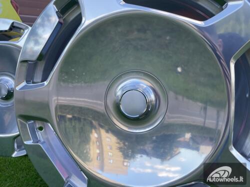 Ratlankis Forged E/S Class Maybach monoblock style 21X9J 5X112 ET34 66.6 Silver with Polished Face