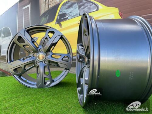 Ratlankis Forged Porsche Taycan Turismo style 21X11.5J 5X130 ET60 71.6 Satin Gunmetal