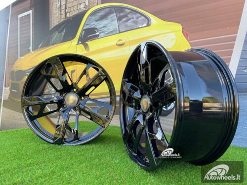 Ratlankis Forged Porsche Taycan Turismo style 21X11.5J 5X130 ET66 71.6 Gloss Black