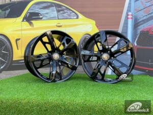 Ratlankis Forged Porsche Taycan Turismo style 21X11.5J 5X130 ET66 71.6 Gloss Black