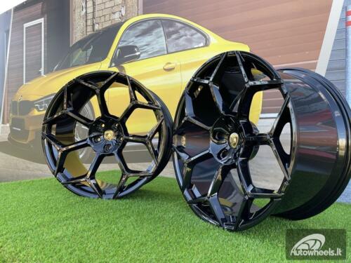Ratlankis Lamborghini Urus style 23X10J 5X130 ET28 71.6 Gloss Black