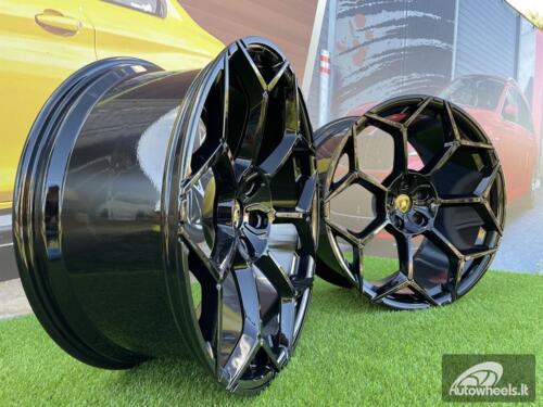 Ratlankis Lamborghini Urus style 23X10J 5X130 ET28 71.6 Gloss Black