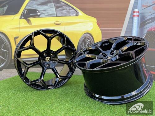 Ratlankis Lamborghini Urus style 23X11.5J 5X130 ET22 71.6 Gloss Black