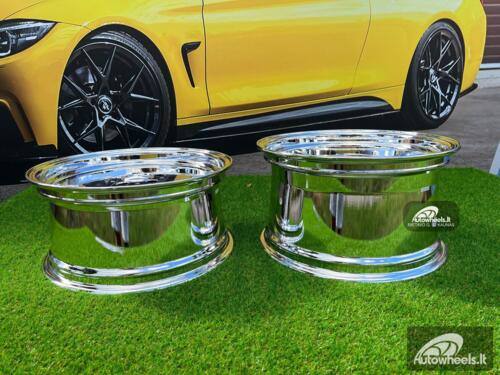 Ratlankis Mercedes AMG Aero 3 style Monoblock 17X8J 5X112 ET25 66.6 Chrome