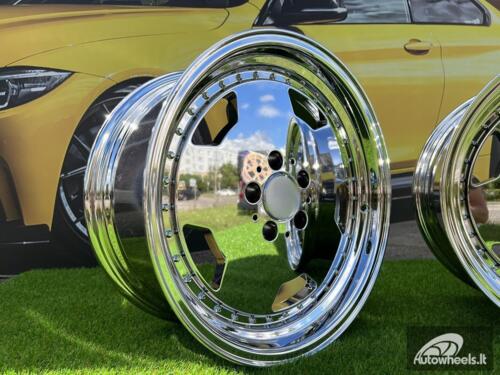 Ratlankis Mercedes AMG Aero 3 style Monoblock 17X8J 5X112 ET25 66.6 Chrome