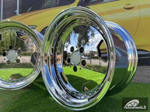 Ratlankis Mercedes AMG Aero 3 style Monoblock 17X8J 5X112 ET25 66.6 Chrome