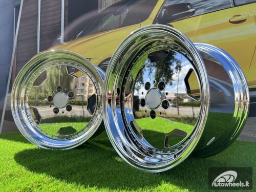 Ratlankis Mercedes AMG Aero 3 style Monoblock 17X8J 5X112 ET25 66.6 Chrome