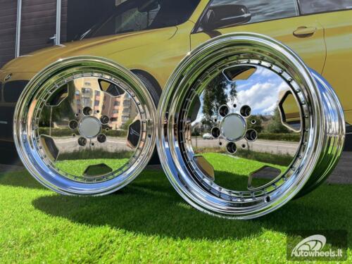 Ratlankis Mercedes AMG Aero 3 style Monoblock 17X8J 5X112 ET25 66.6 Chrome