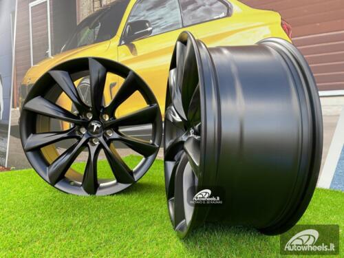 Ratlankis Tesla Model 3 Turbine style 20X8.5J 5X114.3 ET35 64.1 Black half matt