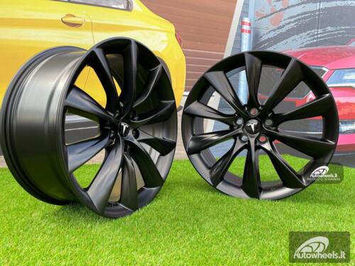 Ratlankis Tesla Model 3 Turbine style 20X8.5J 5X114.3 ET35 64.1 Black half matt