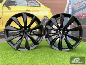 Ratlankis Tesla Model 3 Turbine style 20X8.5J 5X114.3 ET35 64.1 Black half matt