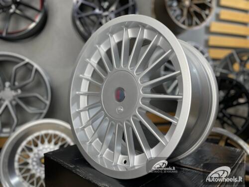 Ratlankis Alpina 1 style 16X7 4X100/5X100 ET15 73.1 Silver with polished lip