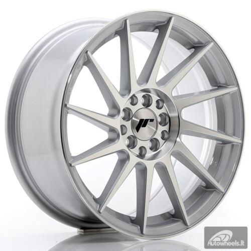 JR Wheels JR22 17x8 ET25 4x100/108 Silver Machined Face