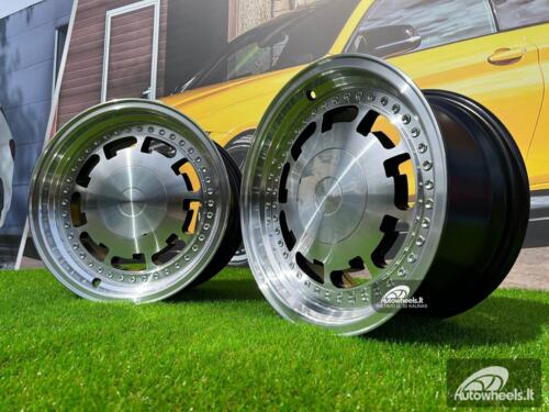 Ratlankis Harto Pirelli styling 15X8J 4X100/4X114.3 ET25 73.1 Black with machined face