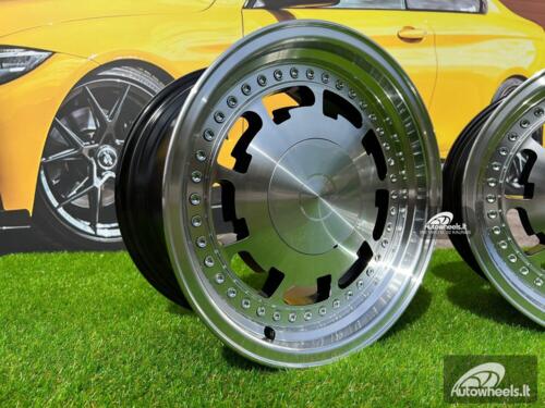 Ratlankis Harto Pirelli styling 15X8J 4X100/4X114.3 ET25 73.1 Black with machined face