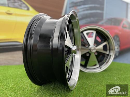 Ratlankis Sparko VW Beetle Mk2 Classic Fusch style 17X7J 4X130 ET40 88.7 Black with machined face
