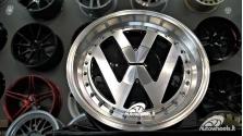 Ratlankis VW Classic style 17X7.5 5X112 ET30 57.1 Black with machined face