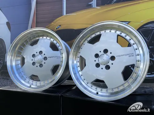 Ratlankis Mercedes AMG Monoblock Performa 25 style 17X8 5X112 ET25 66.6 Silver with mashined lip