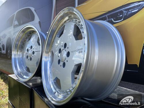 Ratlankis Mercedes AMG Monoblock Performa 25 style 17X8 5X112 ET25 66.6 Silver with mashined lip