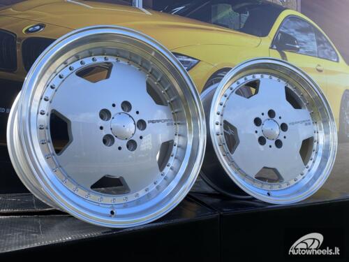 Ratlankis Mercedes AMG Monoblock Performa 25 style 17X8 5X112 ET25 66.6 Silver with mashined lip