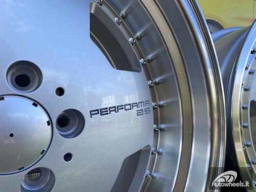 Ratlankis Mercedes AMG Monoblock Performa 25 style 17X8 5X112 ET25 66.6 Silver with mashined lip