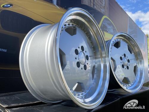 Ratlankis Mercedes AMG Monoblock Performa 25 style 17X8 5X112 ET25 66.6 Silver with mashined lip