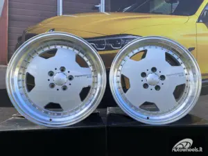  Ratlankis Mercedes AMG Monoblock Performa 25 style 17X9.5J 5X112 ET25 66.5 Silver with mashined lip