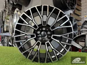 Ratlankis R22x9.5  5X112  ET  37  66.6  3S1111  Black Polished (MB)  For BMW  (K2+K4)  (HYBRID FORGED New BMW X5)
