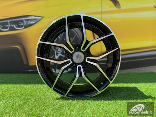 Ratlankis R18x7.5  5X112  ET  44  66.6  3S1034  Black Polished (MB)  For MER  (P)  (HYBRID FORGED)