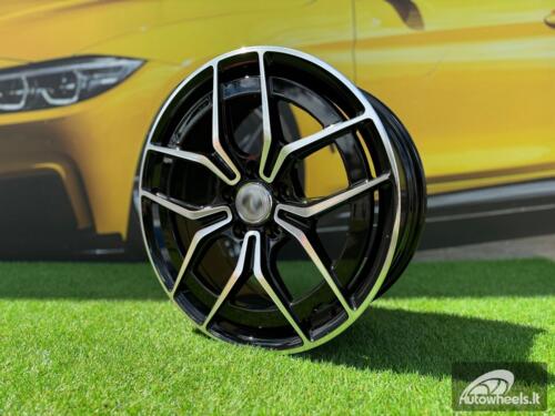 Ratlankis R18x7.5  5X112  ET  44  66.6  3S1034  Black Polished (MB)  For MER  (P)  (HYBRID FORGED)