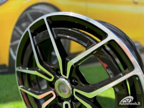 Ratlankis R18x7.5  5X112  ET  44  66.6  3S1034  Black Polished (MB)  For MER  (P)  (HYBRID FORGED)