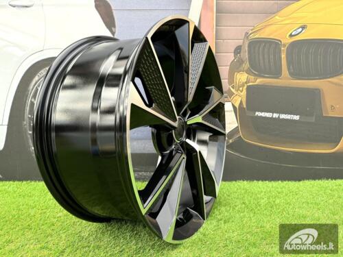 Ratlankis R20x8.5  5X112  ET  43  66.5  B1566  (XFE466)  Black Polished (MB)  For AUD  (P2)  (HYBRID FORGED)