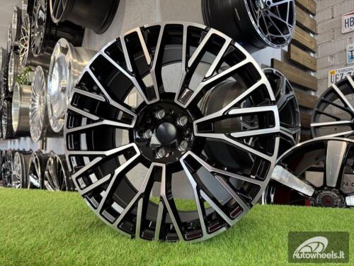 Ratlankis R21x9.5  5X112  ET  37  66.6  3S1111  Black Polished (MB)  For BMW  (K4+P)  (HYBRID FORGED New BMW X5)